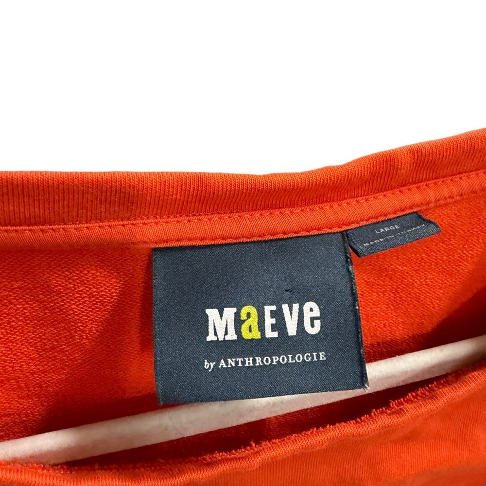 Maeve Orange Eyelet Ruffle Sleeve Shell - Picture 7 of 13